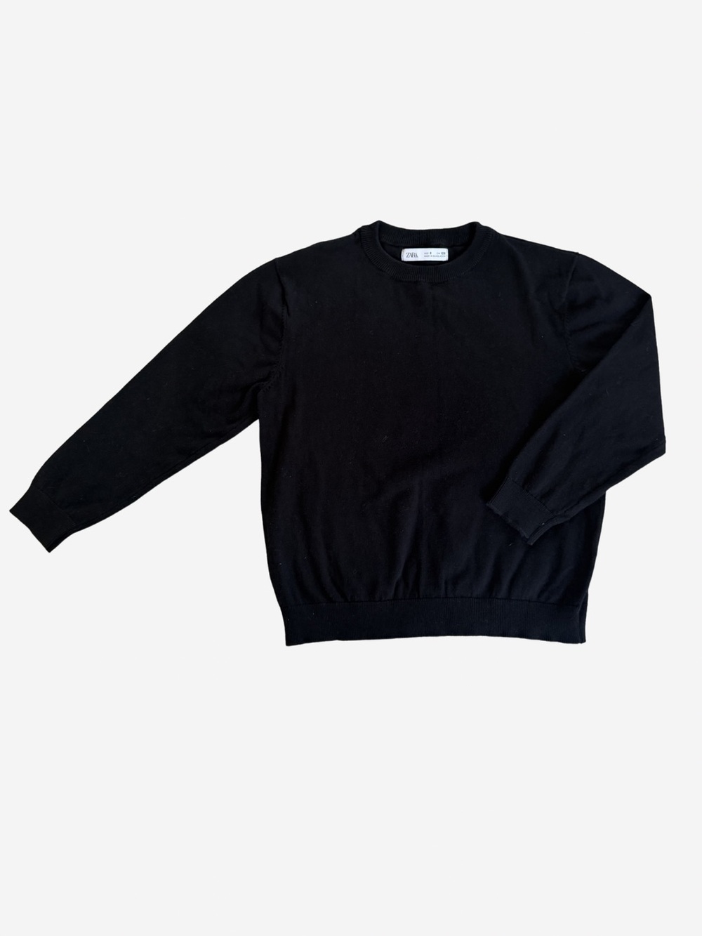 Zara Black Crewneck Sweater - Boys Classic Knit